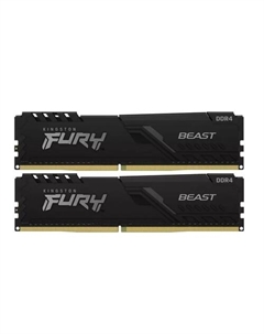Оперативная память FURY Beast 2x4GB DDR4 PC4-25600 KF432C16BBK2/8 Kingston