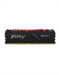 Оперативная память FURY Beast RGB 8GB DDR4 PC4-29800 KF437C19BBA/8 Kingston