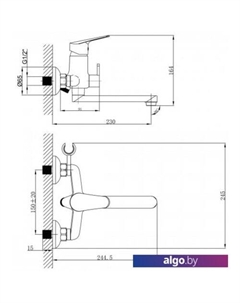 Смеситель Partner LM6513C Lemark