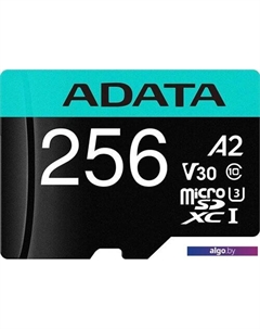 Карта памяти A-Data Premier Pro AUSDX256GUI3V30SA2-RA1 microSDXC 256GB (с адаптером) Adata