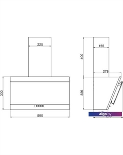 Кухонная вытяжка Титан 60П-430-К3Д (черный/черный) Elikor