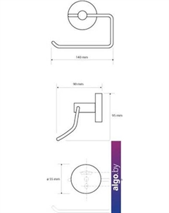Держатель для туалетной бумаги Dark 104112040 Bemeta