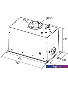 Кухонная вытяжка Lane BL MAT/A/52 PRF0165830 Elica