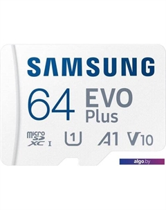 Карта памяти EVO Plus 2021 microSDXC 64GB (с адаптером) Samsung