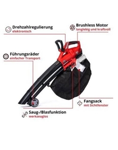 Колесная воздуходувка GE-CL 36 Li E-Solo (без АКБ) Einhell