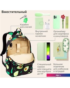 Школьный рюкзак Dream Avocado 270769 Brauberg