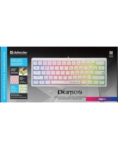 Клавиатура Deimos GK-303 (белый) Defender