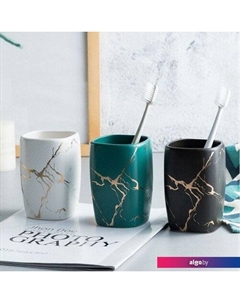 Стакан для зубной щетки и пасты Elegance 35-721080 (зеленый) Perfecto linea