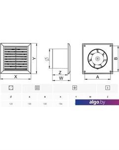 Осевой вентилятор Classic 120 WC120T Awenta
