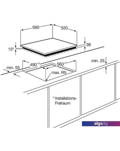 Варочная панель EHF6343FOK Electrolux