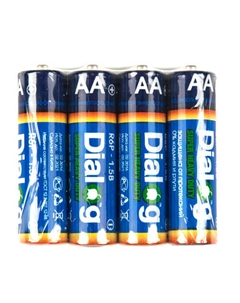 Батарейки AA 4 шт. [R6P-4B] Dialog