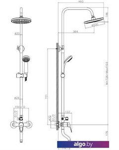 Душевая система DR21071 Decoroom