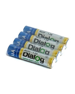 Батарейки AAA 4 шт. [R03P-4S] Dialog