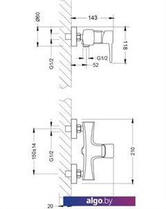 Смеситель Evitta LM0503C Lemark