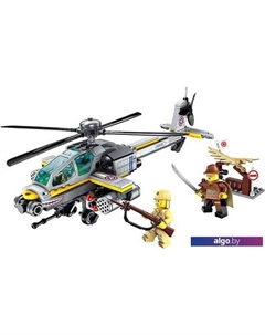 Конструктор CombatZones 1719 Военный вертолет Qman