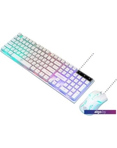 Клавиатура + мышь KMG-2305U (белый) Nakatomi