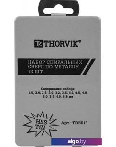 Набор сверл TDBS13 (13 шт) Thorvik
