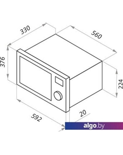 Микроволновая печь JBMO.20.5ERBG Maunfeld