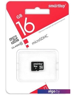 Карта памяти Smart Buy microSDHC SB16GBSDCL10-00LE 16GB Smartbuy