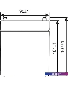 Аккумулятор для ИБП GP1255 Wbr