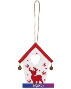 Подвеска Волшебный домик (красный/белый) 916-0287 Серпантин