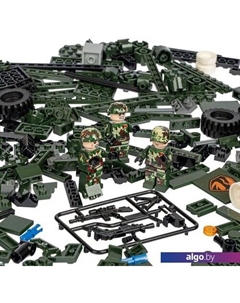 Конструктор Военный Десант ВВ4799 Зенитная установка Bondibon