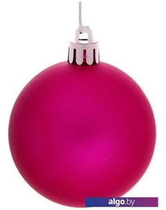 Елочная игрушка Матовый шар 6 см 6 шт (розовый) 183-889 Серпантин