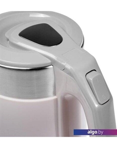 Электрочайник HS-1019 (стальной/розовый) Homestar