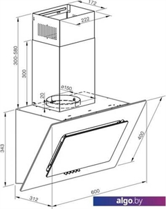 Кухонная вытяжка DHE 60.1 W Graude