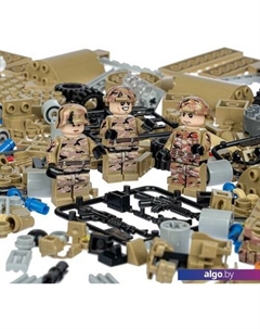 Конструктор Военный Десант ВВ4800 Ракетная установка Bondibon