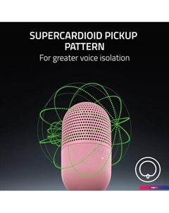 Проводной микрофон Seiren V3 Mini Quartz Pink Razer