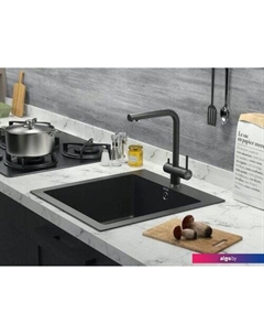 Смеситель Skalen Sk213020-418 (черный металлик) Paulmark