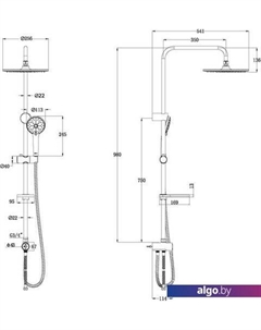 Душевая система LM8809C Lemark