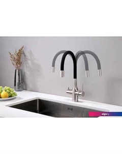 Смеситель Salix Sa213419-NI (черный/никель) Paulmark