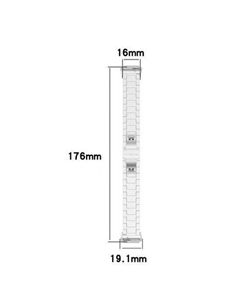 Браслет Snake металлический блочный для Huawei Band 7 (серебристый) Rumi