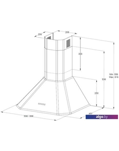 Кухонная вытяжка KHC 6839 RCN Korting