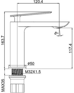 Смеситель Pure Life PL1095-6 Maxonor