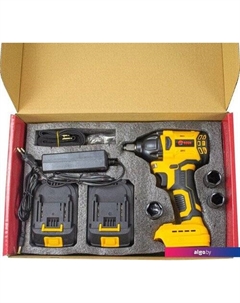 Гайковерт AAW-21/300BL (с 2-мя АКБ, набор оснастки) Edon