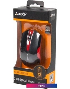 Мышь G3-200N (черный/красный) A4tech