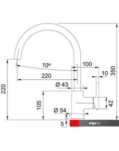 Смеситель Lina XL 115.0626.019 (черный матовый) Franke