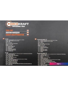 Универсальный набор инструментов FK-4772-5 (77 предметов) Forcekraft