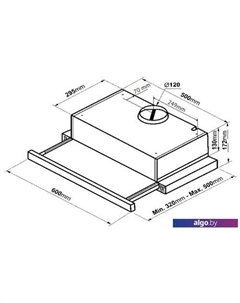 Кухонная вытяжка KHP 6617 GN Korting