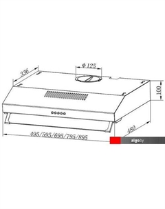 Кухонная вытяжка Ulla 60 W Evelux