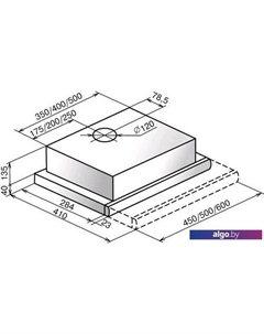 Кухонная вытяжка Интегра 60П-400-В2Л (черный/нержавеющая сталь) Elikor