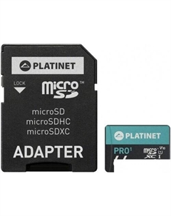 Карта памяти PMMSDX64UI 64GB (с адаптером) Platinet