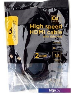 Кабель CCF2-HDMI4-6 HDM - HDMI (1.8 м, черный) Cablexpert