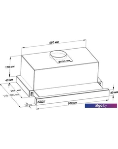 Кухонная вытяжка TH60L-15F1K-BG Backer