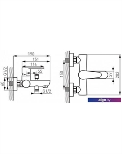 Смеситель Algeo BAG1BL Ferro
