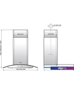 Кухонная вытяжка Аметист 60П-430-К3Д (черный) Elikor