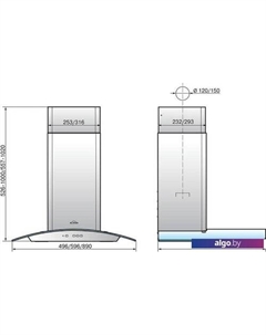 Кухонная вытяжка Аметист 90Н-650-К3Д (нержавеющая сталь) Elikor